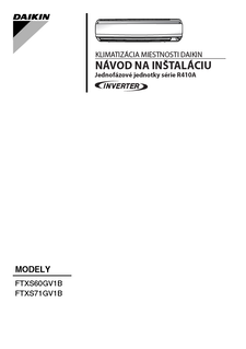 FTXS60-71GV1B_IM_3PSK248445-1_Installation manuals_Slovakian download